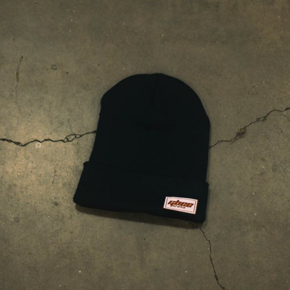RED LOGO BEANIE